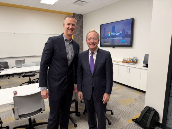 A visit from the top: Microsoft leadership engages with local community